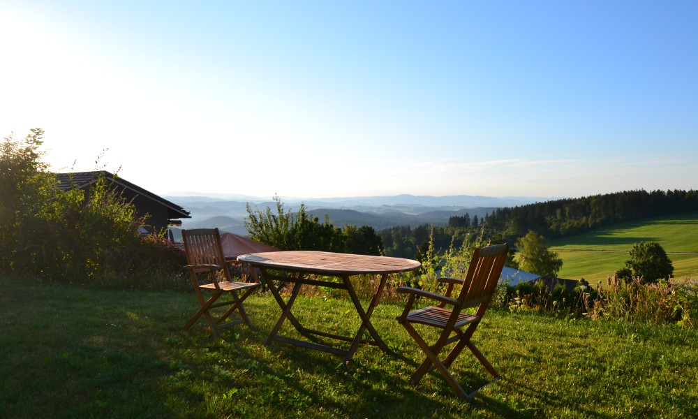 Ferienhaus Solla Bayerischer Wald Garten